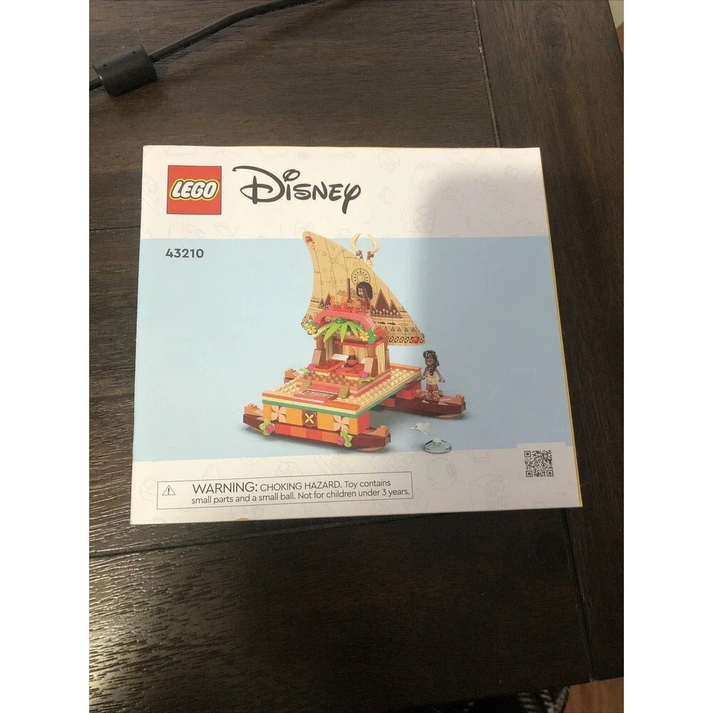 LEGO Disney Princess Moana Wayfinding Boat 43210 Complete‎ w/ manual without Box